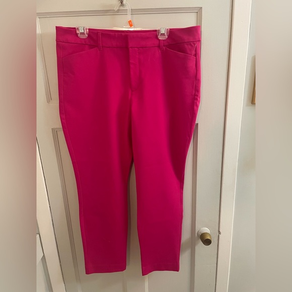 Old Navy Pixie High-Rise Secret Smooth Pockets Pockets Hot Pink Size 16 - Picture 5 of 7